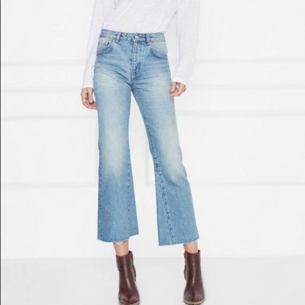 BNWT Anine Bing raw hem jeans